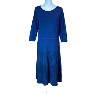 Dennis by Dennis Basso Fit & Flare Sweater Dress